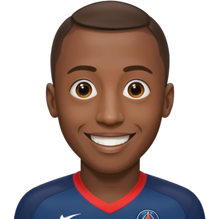 Matuidi's face smiling PSG colors emoji