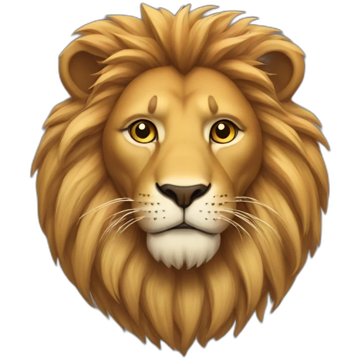 Lion avec chat emoji
