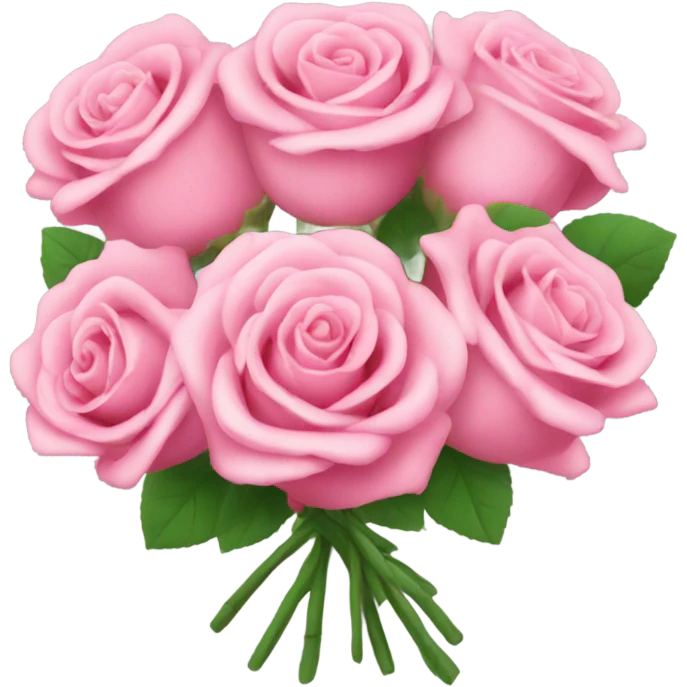 Pink rose bouquet  emoji