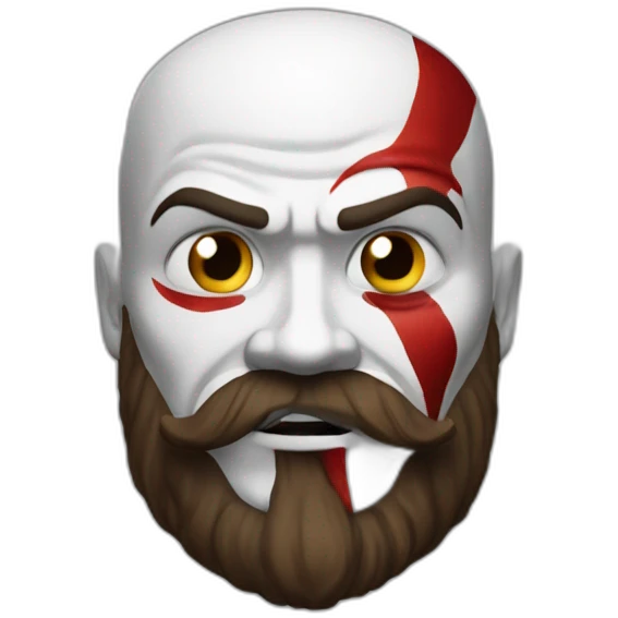 Kratos fume un cigarre emoji