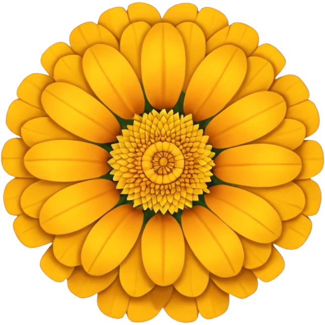 Yellow marigold icon emoji