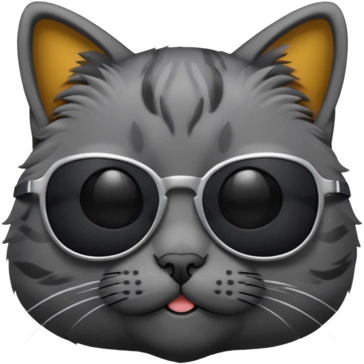 Cat wearing sunglasses emoji