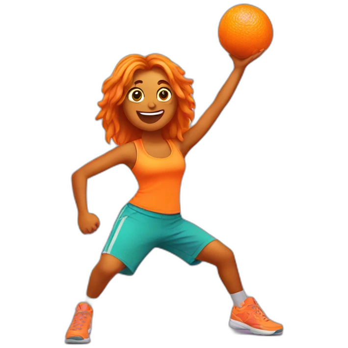 Zumba orange emoji
