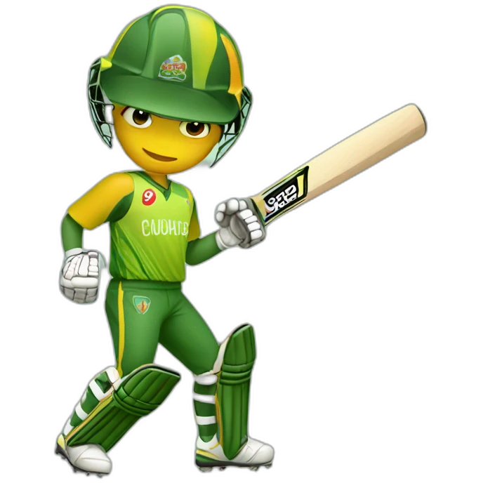 Cricket player emoji