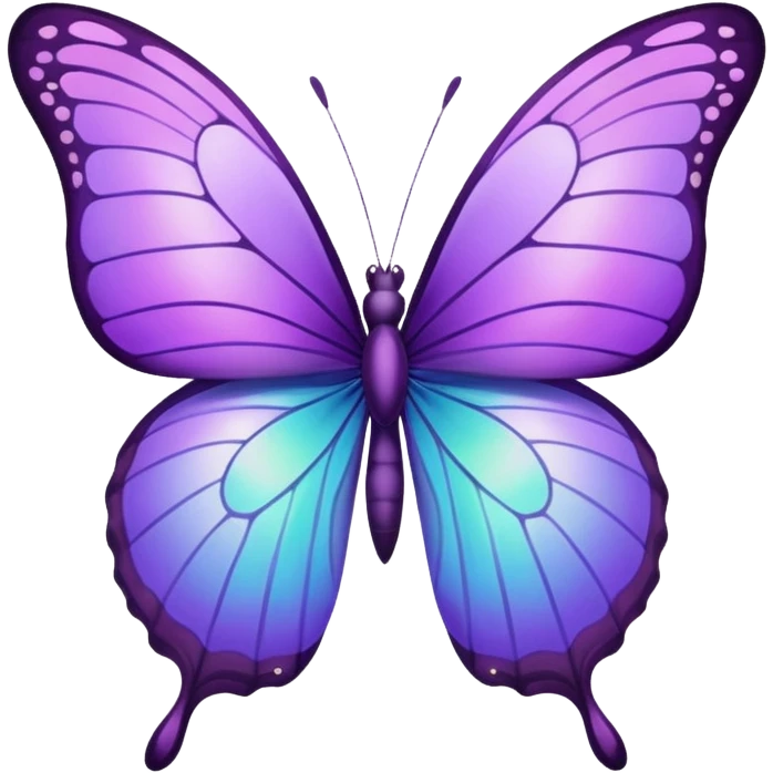 Purple butterfly emoji