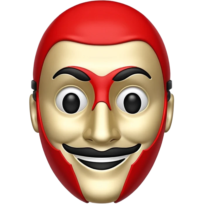Money Heist mask emoji  emoji