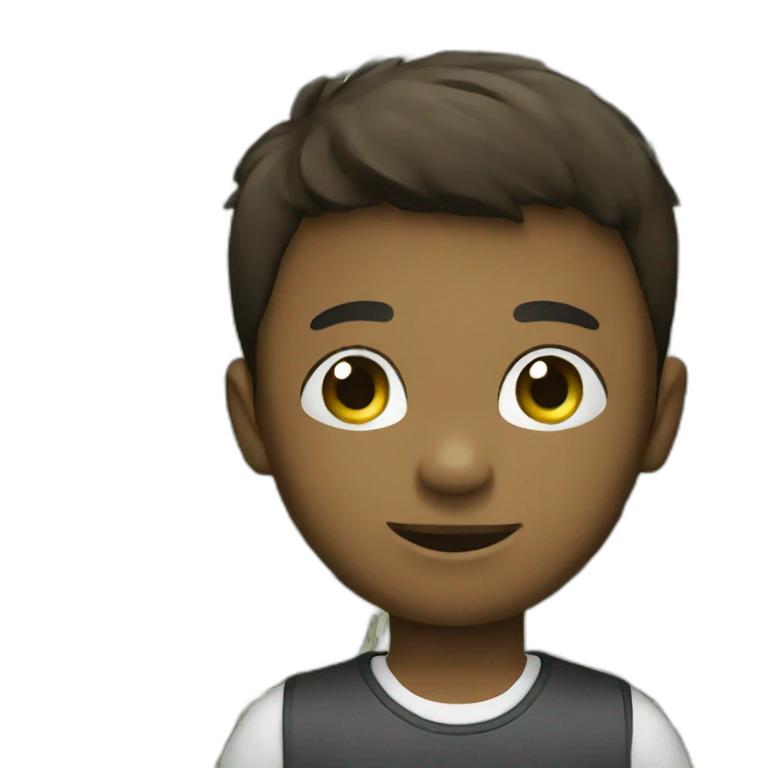 Boy with money emoji