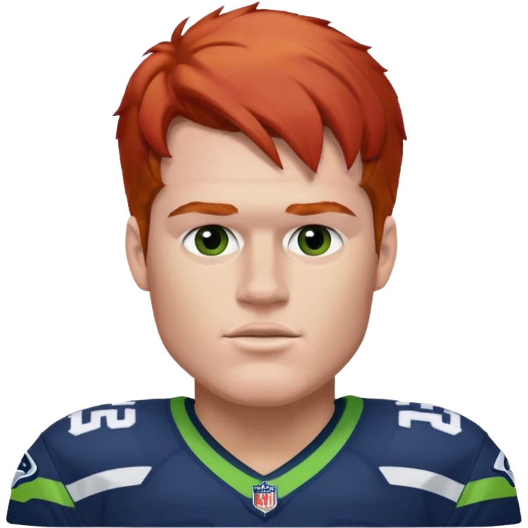 Sam Darnold Seahawk red hair emoji