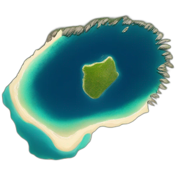 Shape Island corsica from space emoji