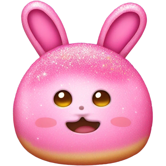 Pink honeybun with glitter  emoji