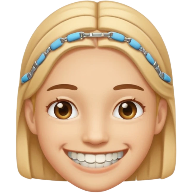Emoji avec un appareil dentaire  emoji
