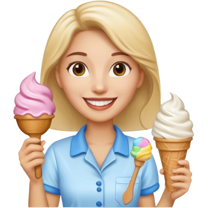 Ice Cream Vendor woman  emoji