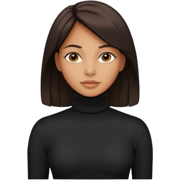 woman in turtle neck emoji