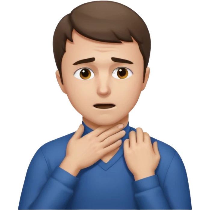 charlie kirk holding his neck with his right hand in pain emoji