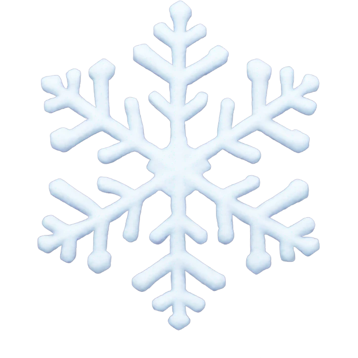Heart snowflake emoji