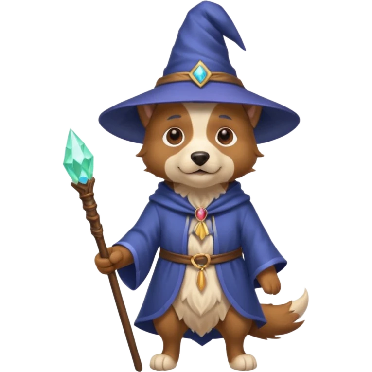 Dog wizard emoji