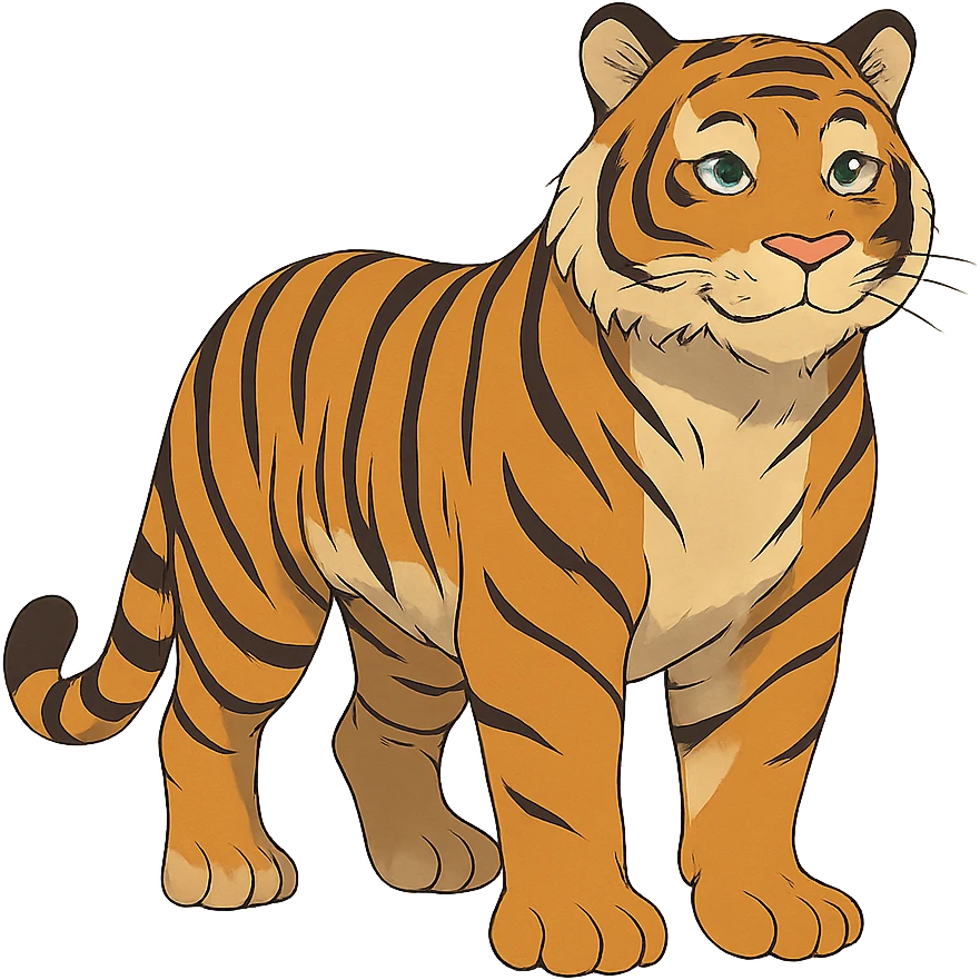 ghibli style tiger emoji