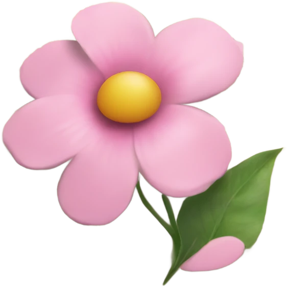 Realistic Open book with light pink flower inside emoji