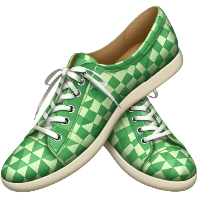 green patterned shoes  emoji