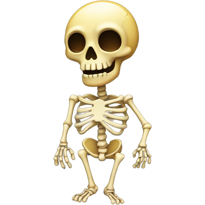 Pee skeleton emoji