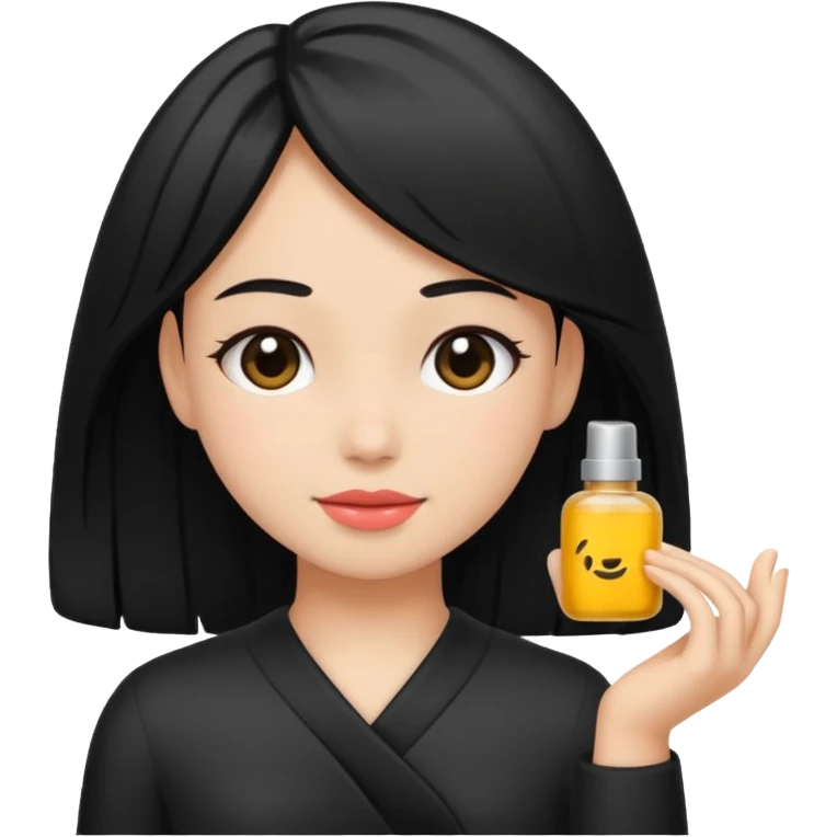 Girl Selfcare Hairblack emoji
