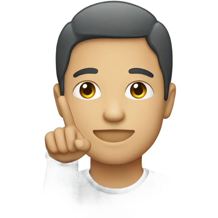 Person with finger L symbol emoji