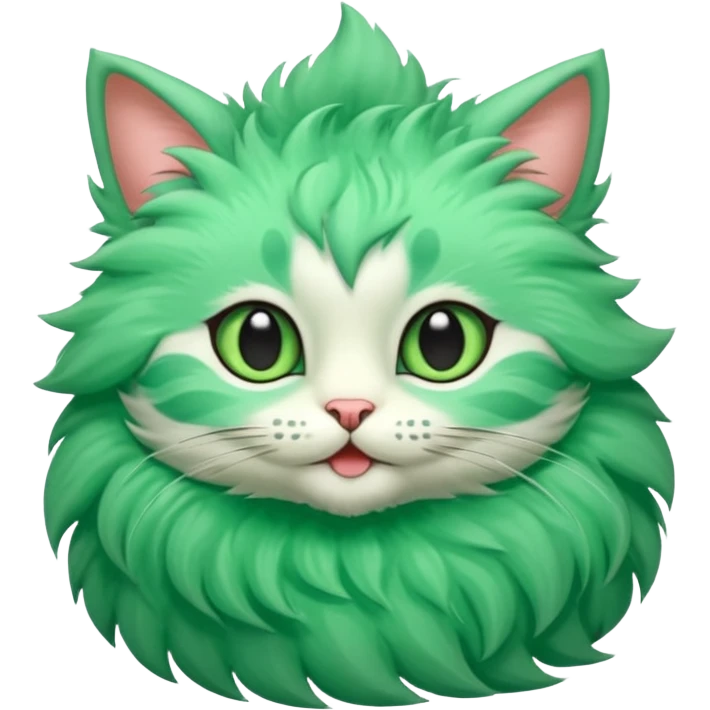 Minty Leaf Juicy Feline Fluffy Sprigatito-Fakémon-creature emoji