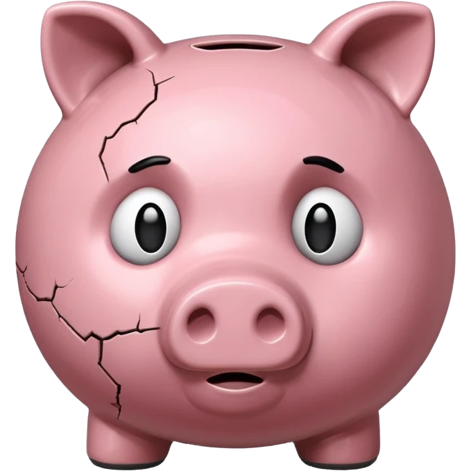 emoji of sad piggy bank] emoji