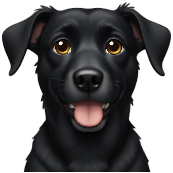 Black dog emoji