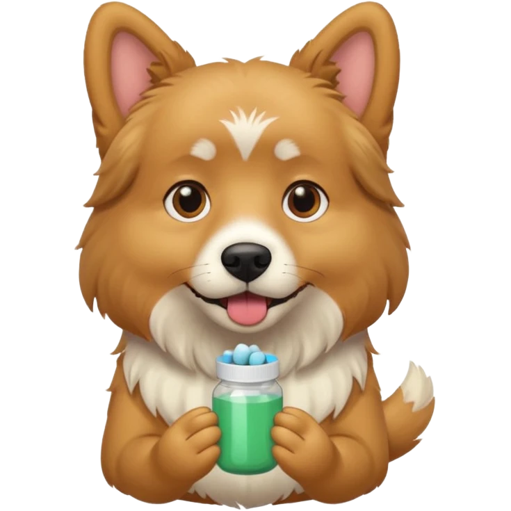 dog pill emoji