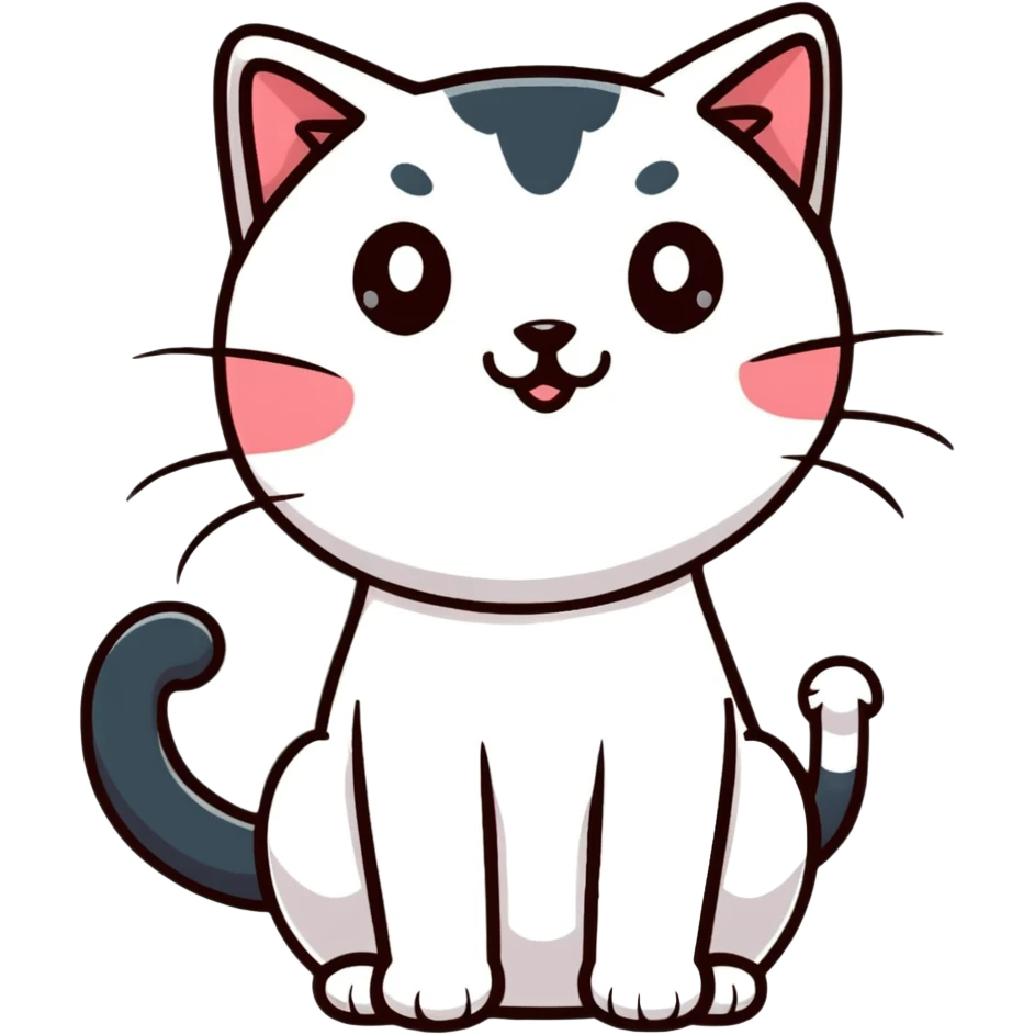 cat cartoon sticker emoji