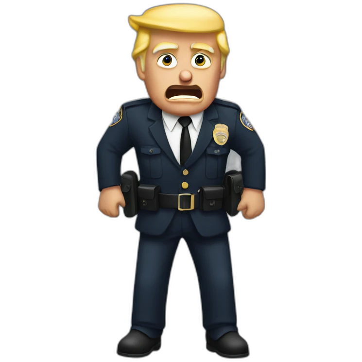 trump-getting-arrested emoji