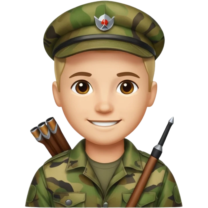 Archer habillé camoiflage emoji