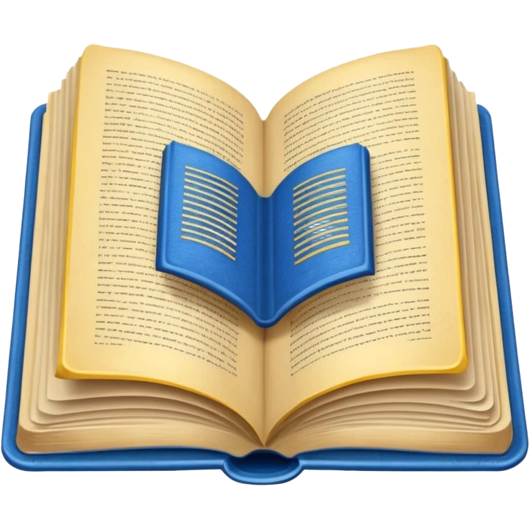 livro azul aberto emoji