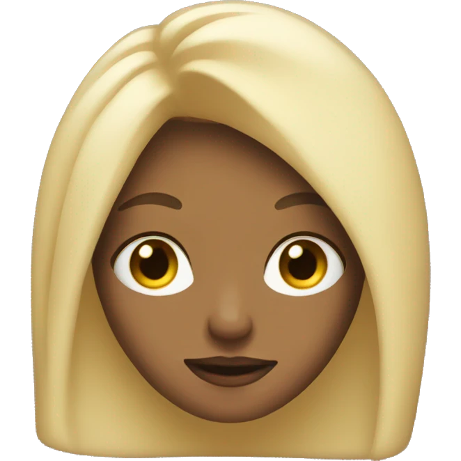 with blonde hair emoji