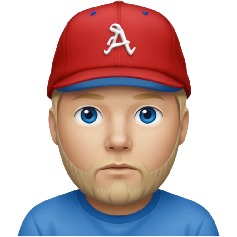 Fred Durst red cap back, blonde hair, blue eyes emoji