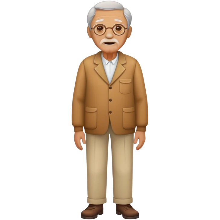old man full body emoji