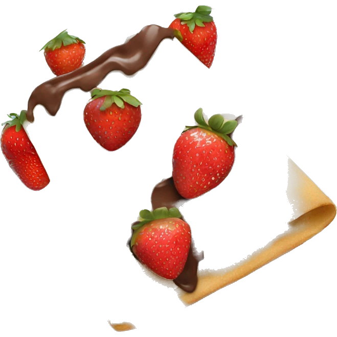 Crape with strawberries and Nutella  emoji