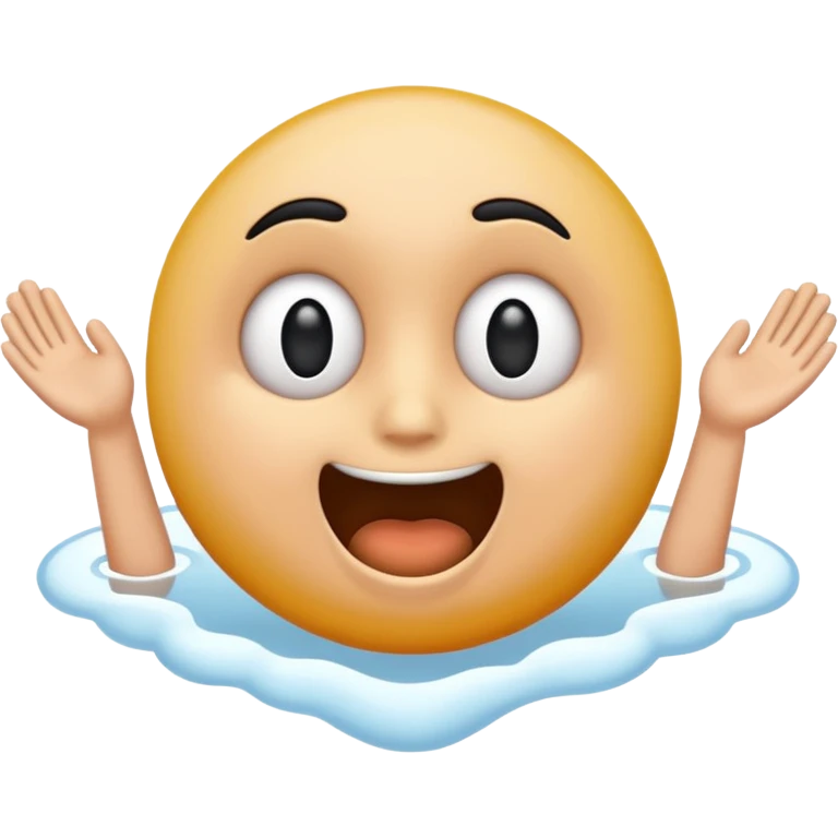 Un emoji idiot en l’aire qui fait peur emoji