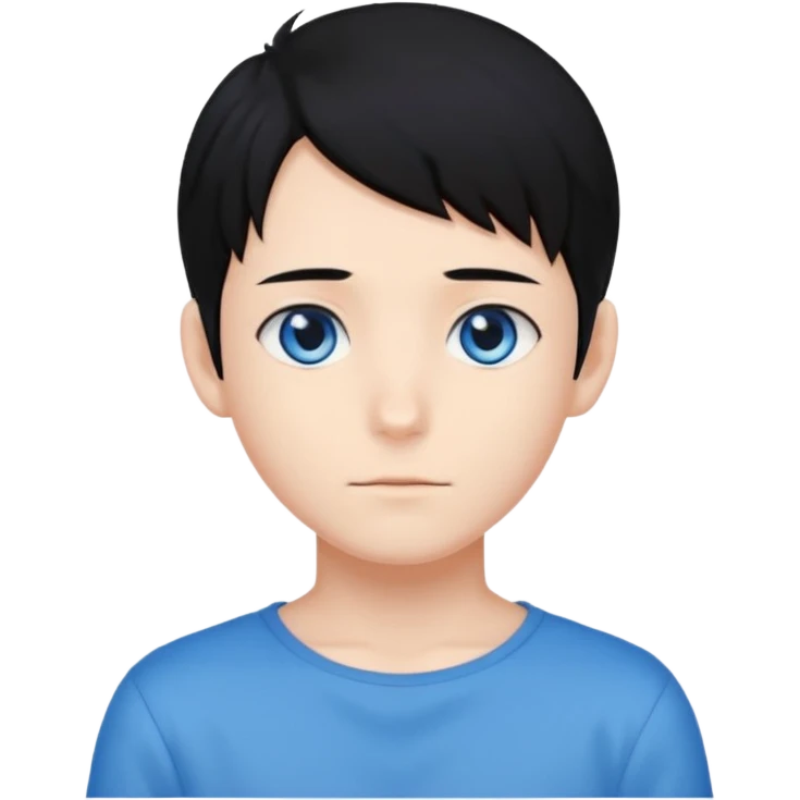 Naruto Anime style boy head no band head emoji