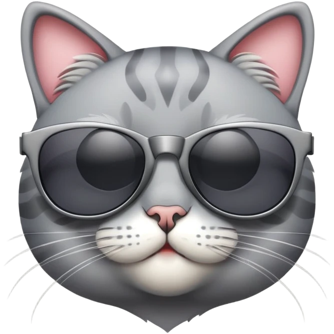 Cat wearing sunglasses emoji
