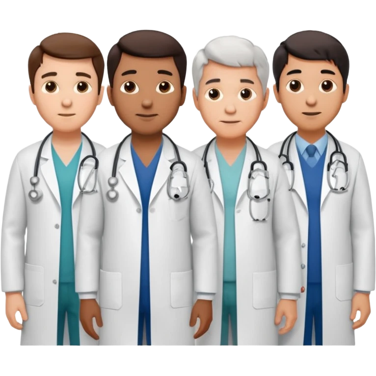 5 doctor staff all men make the differ in age emoji