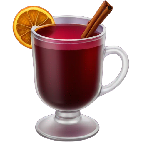 Mulled wine with star anise emoji