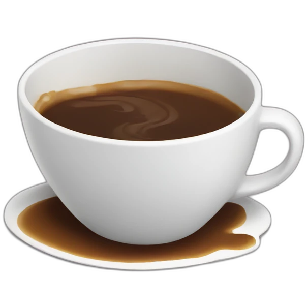spilled coffee cup emoji