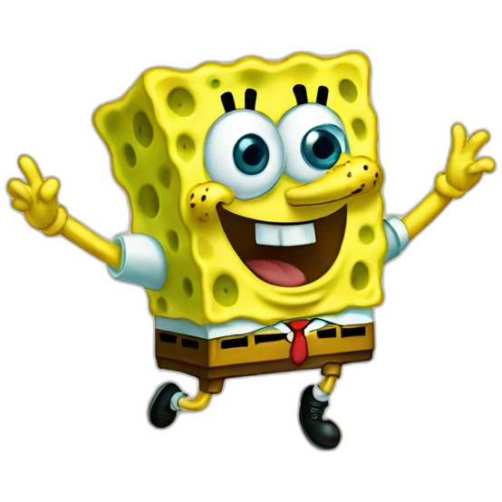 spongebob che gioca a palla emoji