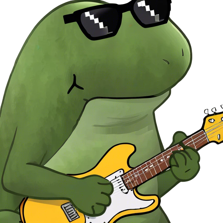 playing the electric guitar emoji