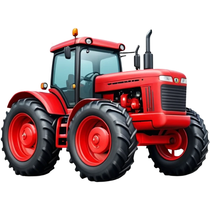 Red powerful Tractor emoji