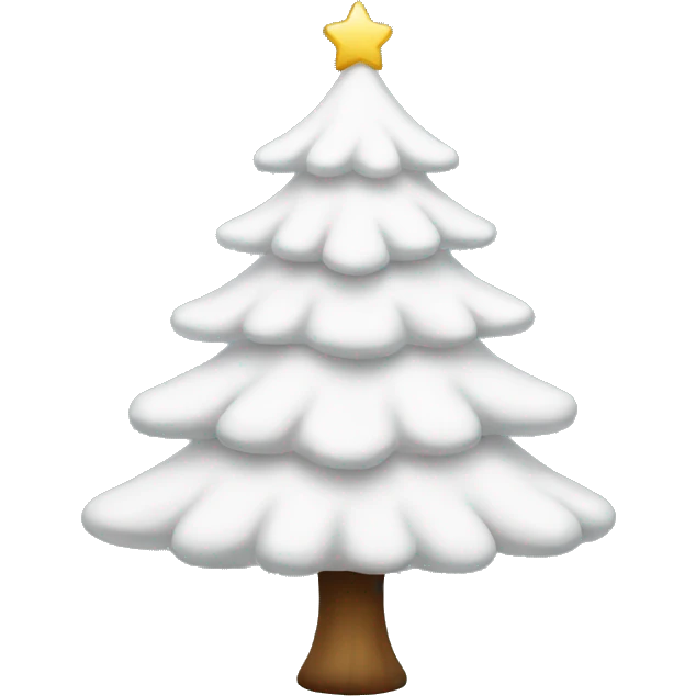 white christmas tree emoji