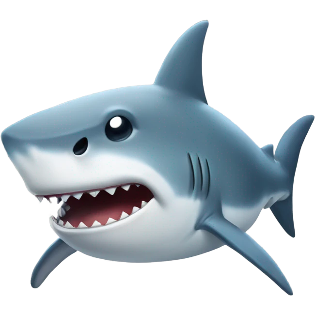 A really sad shark that is also farting emoji