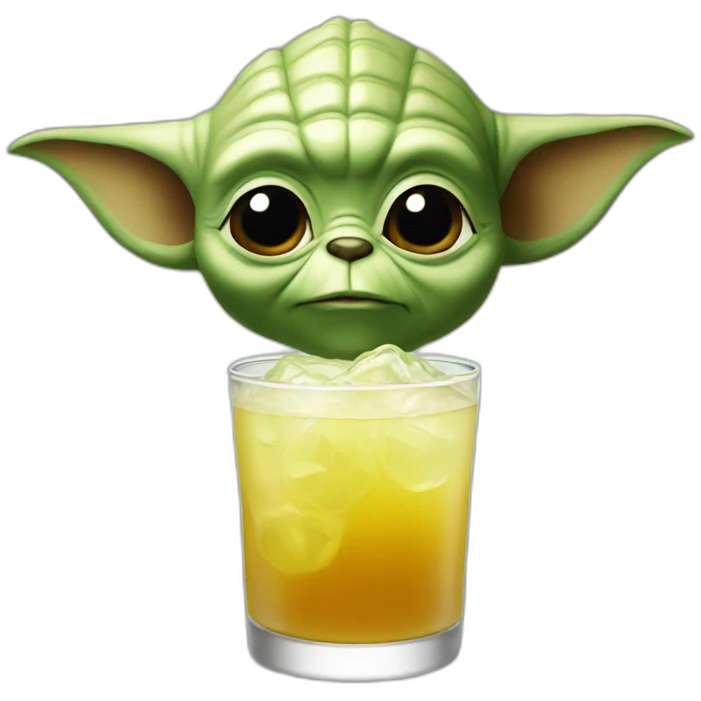 Yoda drink bear emoji